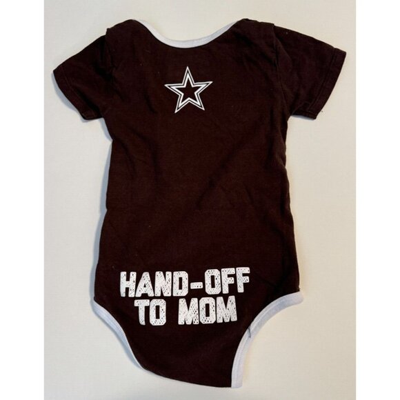 Dallas Cowboys Football Baby Boy Outfit One Piece 18M Hand Off to Mom Brown Cute - Picture 3 of 5